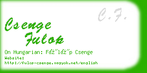 csenge fulop business card